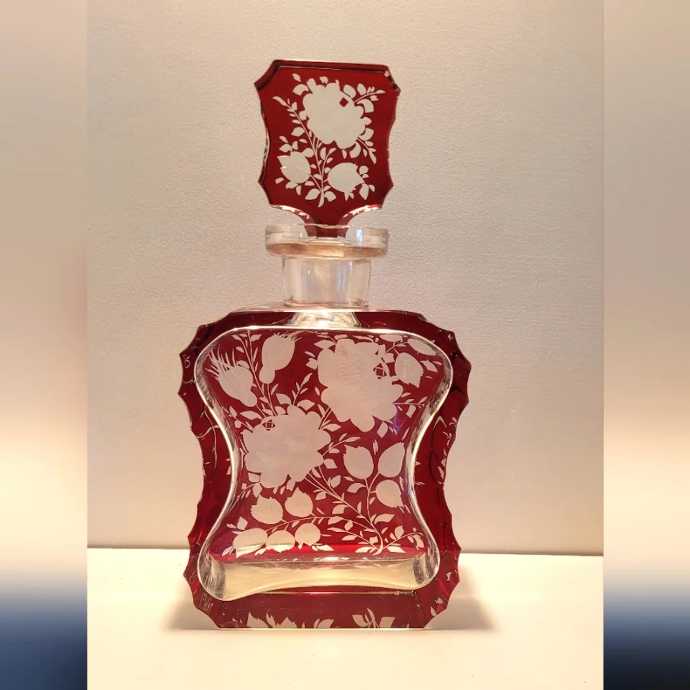 Vintage Crystal Decanter Set